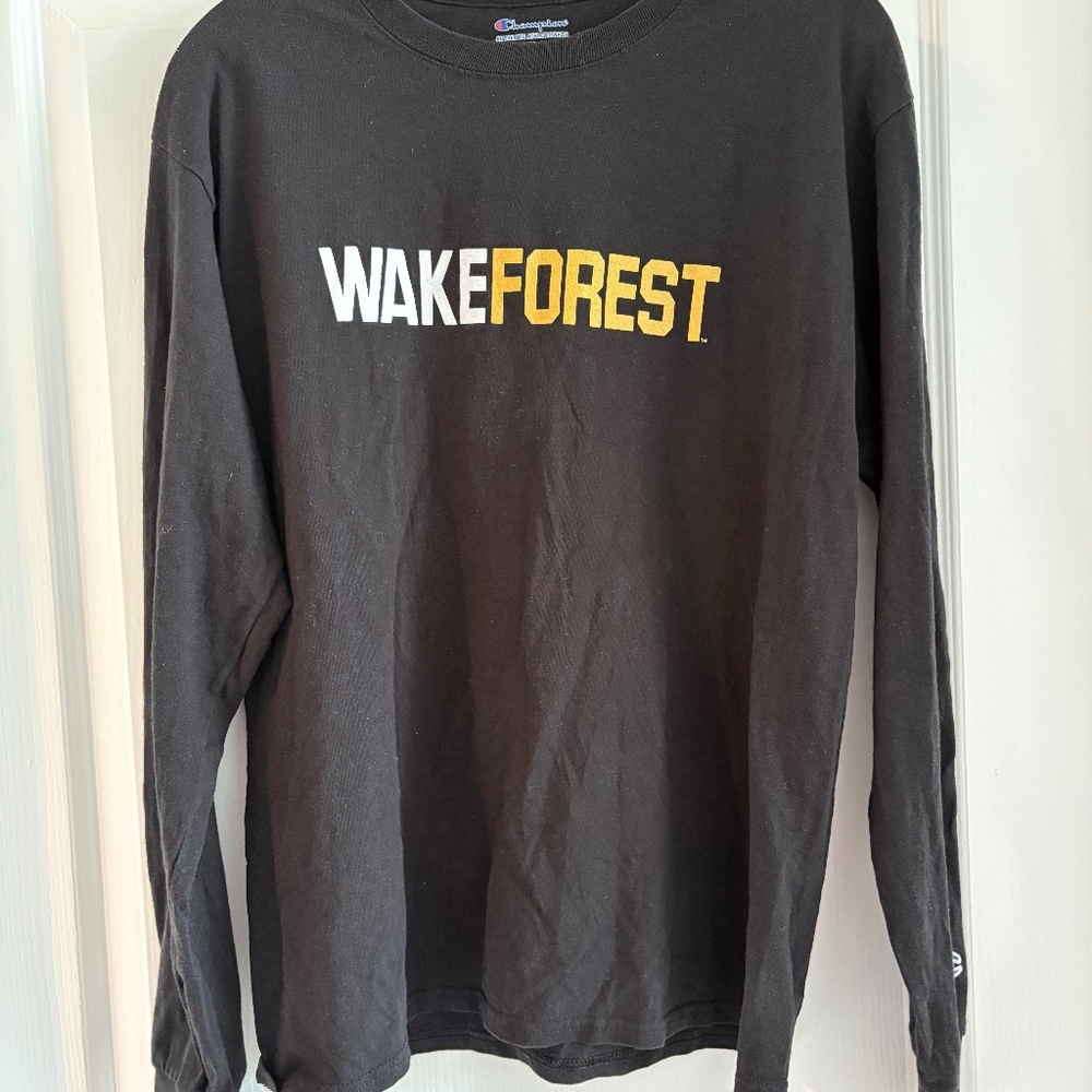 Wake Forest Champion black long sleeve T-shirt